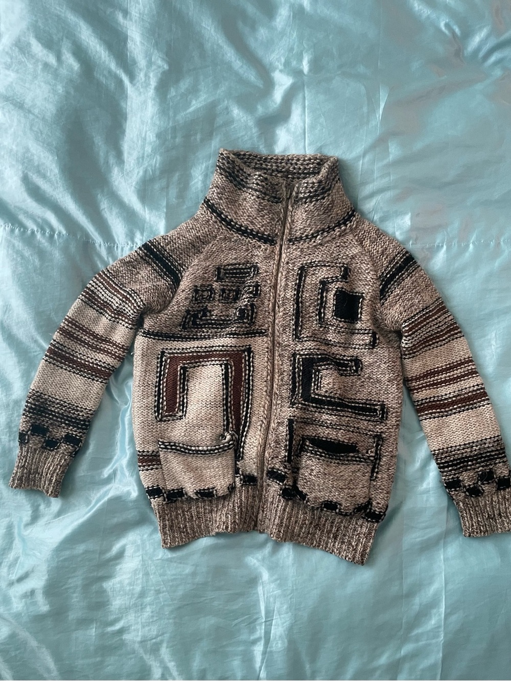 Wilfred Free zip up Knit Sweater with Italian Yarns size medium